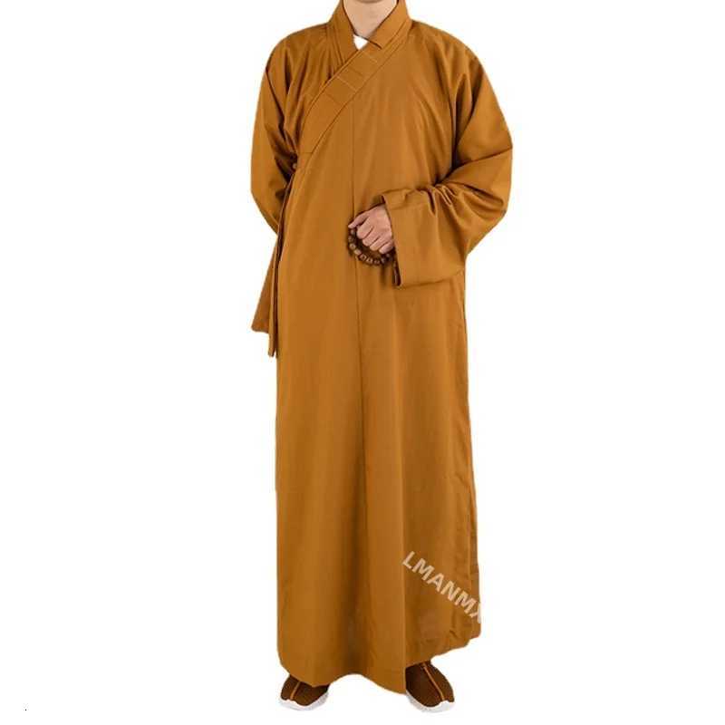 Traditional Chinese Clothing Long Robes for Buddhism Monk Buddhist Clothing for Adults Men Haiqing Meditation Gown X250821