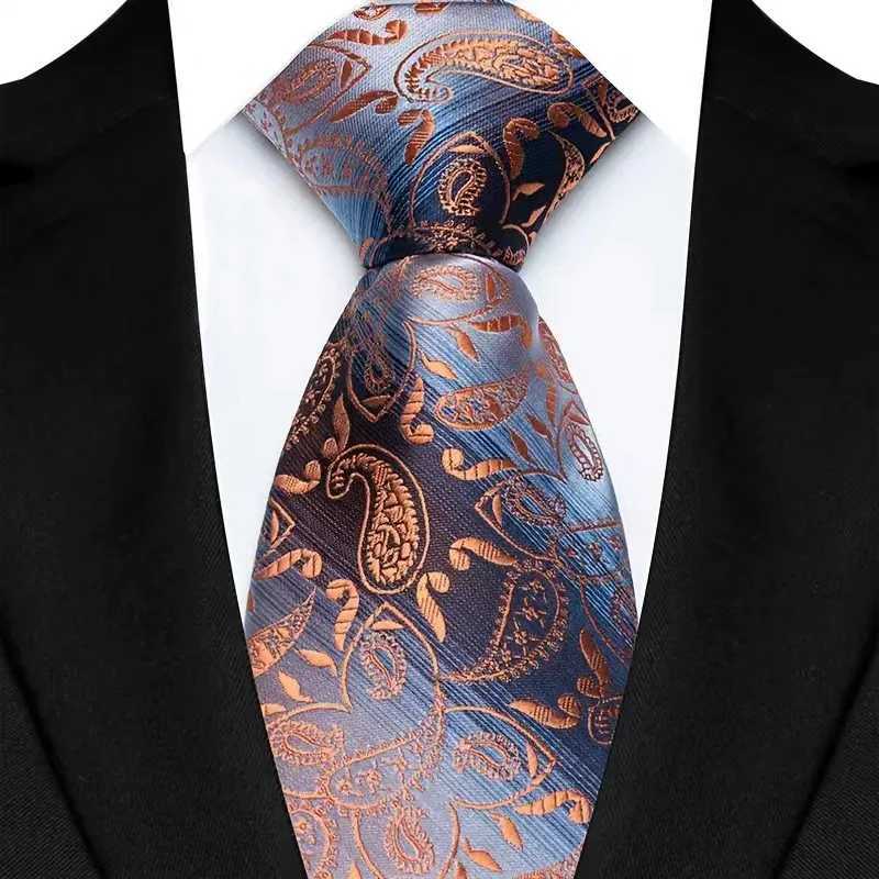 Wedding Tie For Men Women 8CM Orange Color Neck Tie For Party Jacquard Neckties Adult Brown Neck Ties For Groomsmen Gifts H250820