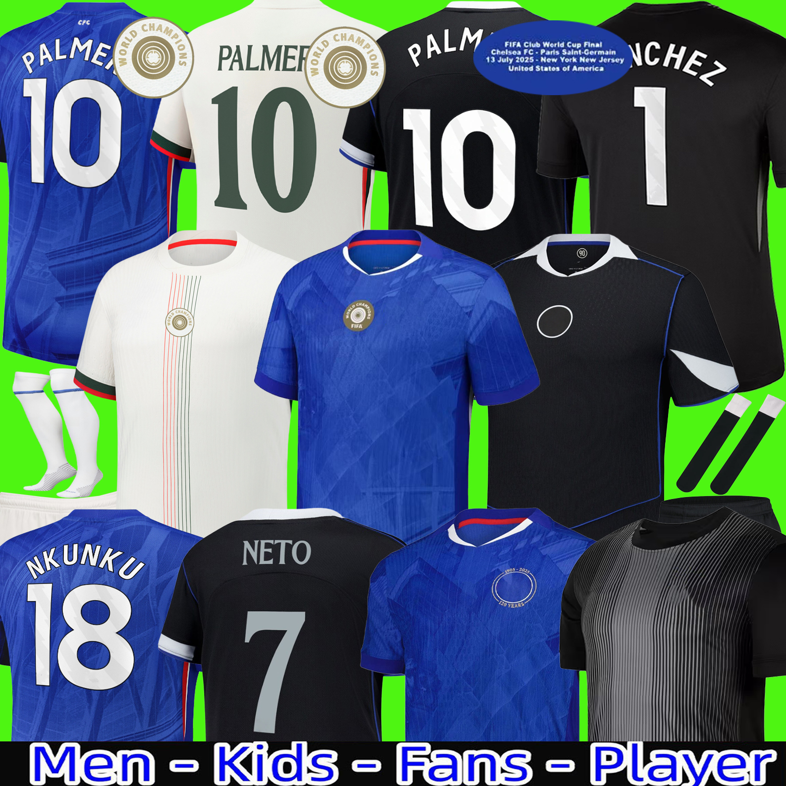 2025 2026 CAICEDO Nkunku PALMER soccer jerseys Disasi 25 26 Enzo Mudryk JAMES STERLING Cucurella Chukwuemeka football shirt men and kids Ugochukwu N.JACKSON