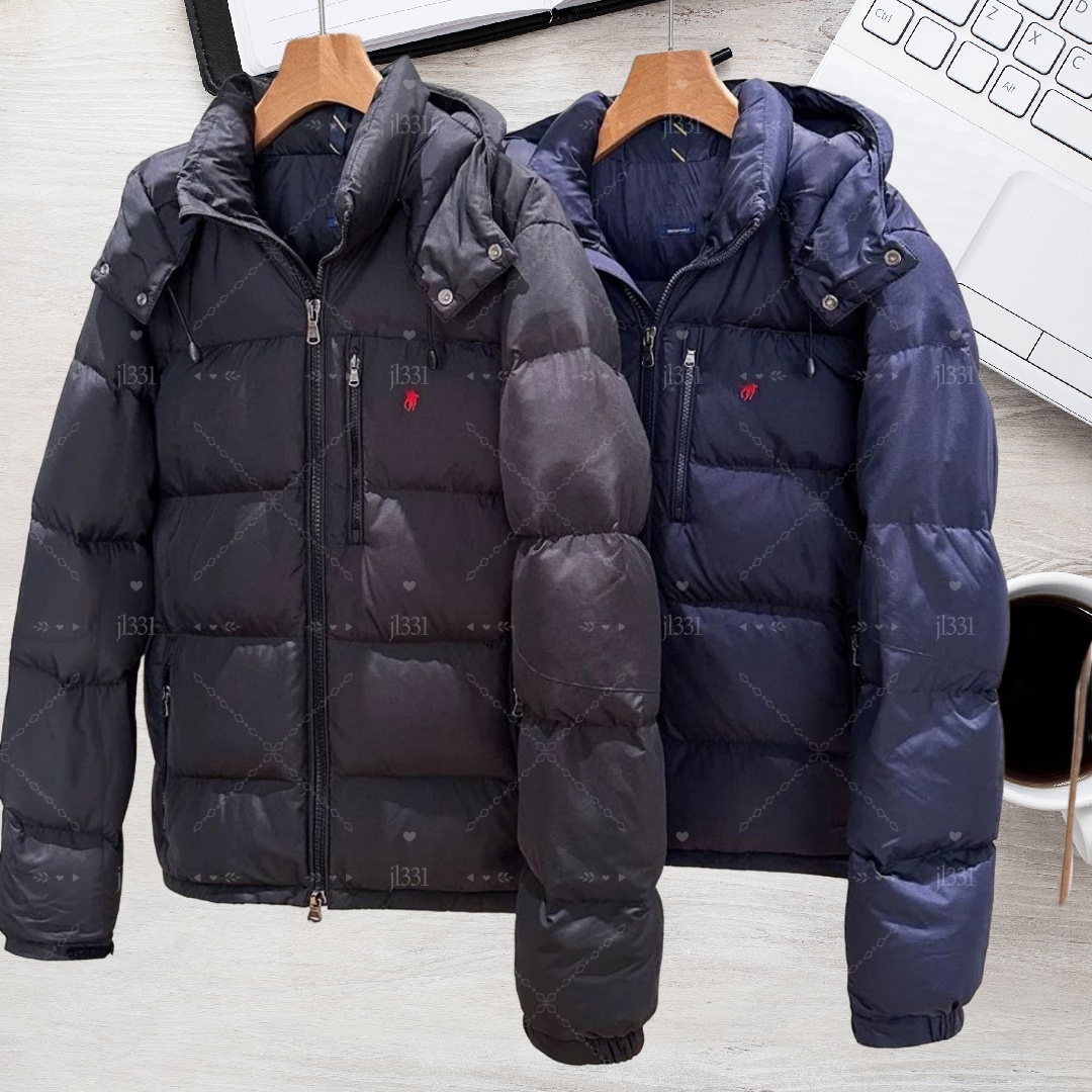designer hoodie men down jacket Polos Embroidery cotton Thickened warm jacket fashion casual winter coats polo puffer jackets parkas S-2XL FASHION