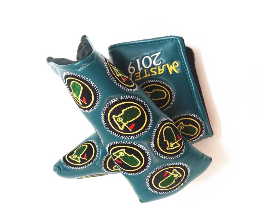 Golf Putter Head Cover PU Leather Golf Greens Embroidery Golf Headcover for Blade7205425