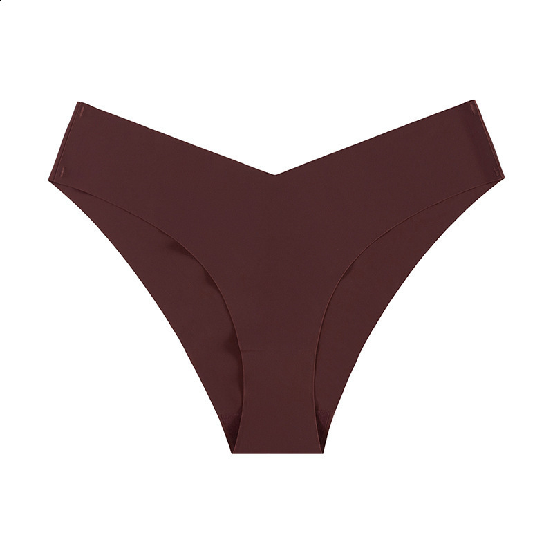 Panties Women Sexy Seamless Underwear Ice Silk Underpants Low Rise Panty Female Soft Solid Color Ultra-thin Briefs 250617