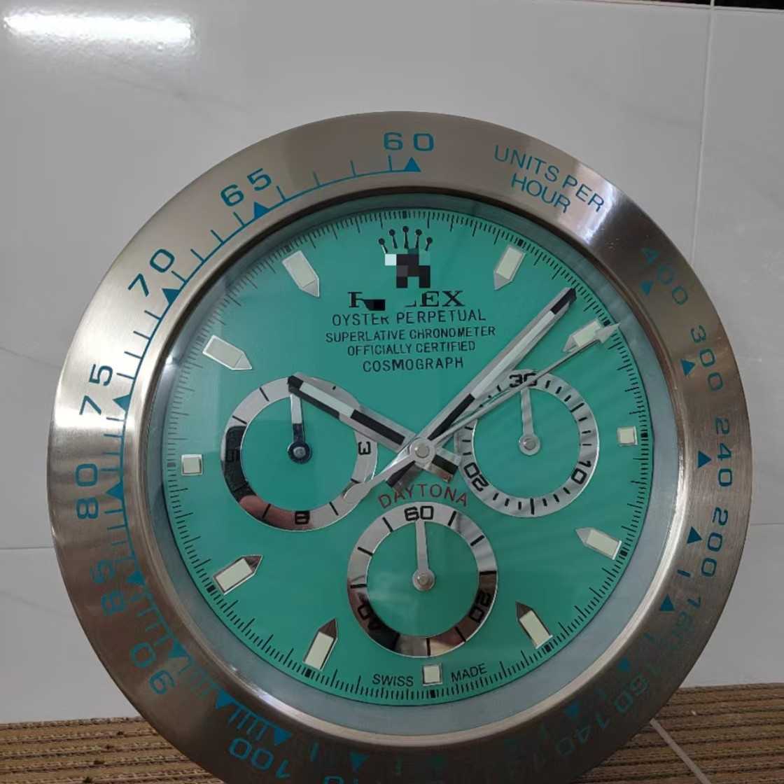 14 inch metal shell water ghost watch wall clock new silent hall room suitable for special use S25821{category}