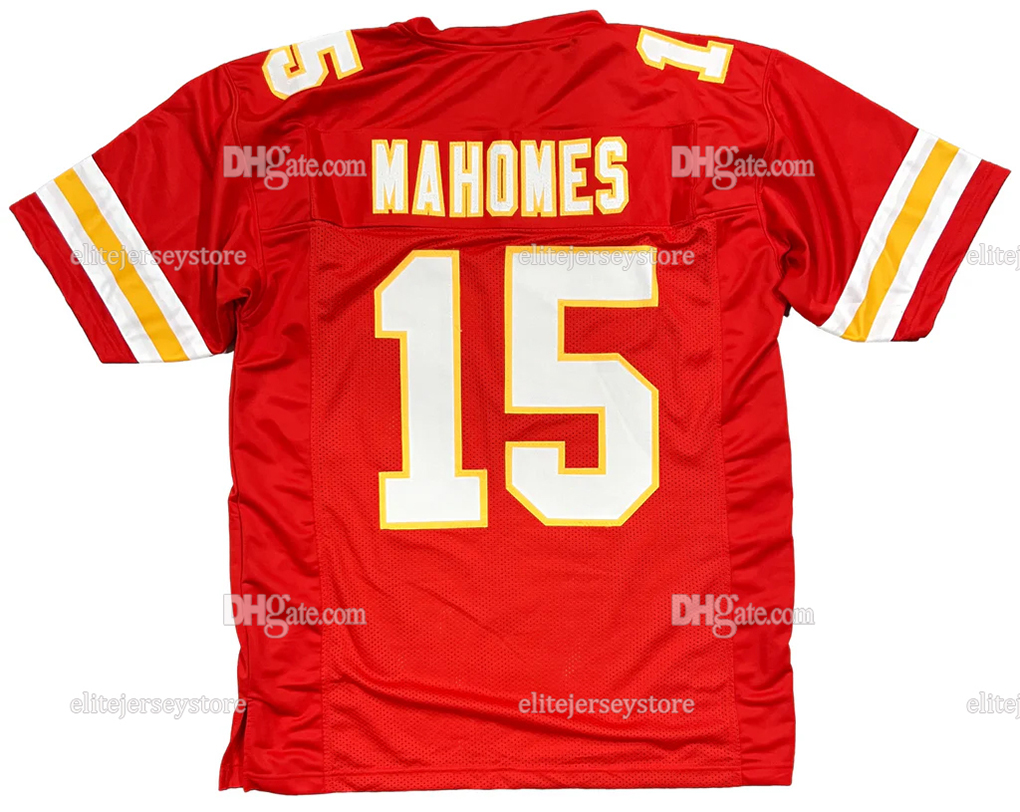 Personalized Custom 2025 Football Jersey Patrick Mahomes Travis Kelce Chris Jones Isiah Pacheco Nick Bolton Creed Humphrey Derrick Thomas Embroidered