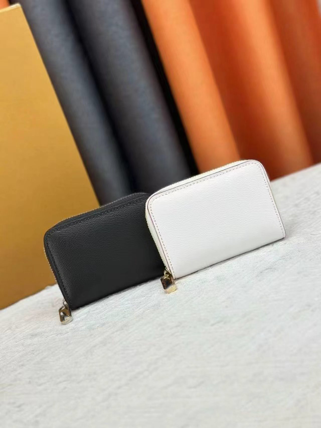 NEW Women purse Top with box designer Fashion Genuine Leather All-match ladies single zipper Classic purses leather wallets Womens wallet #66666683338888