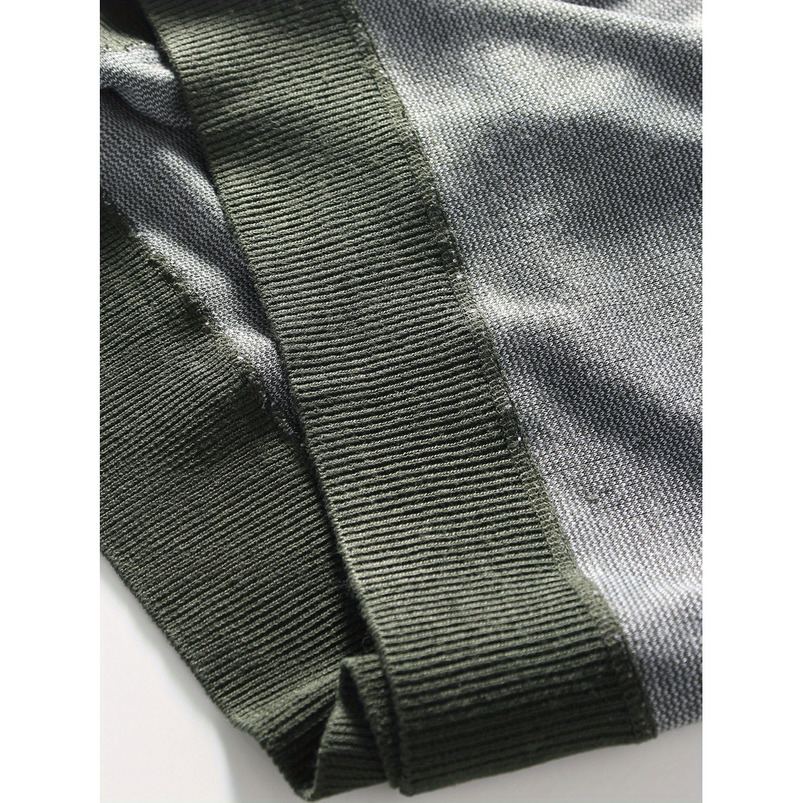 Men's Simple Casual Fashion Turn-down Collar Polo Shirt Youth Knitted Jacquard Short