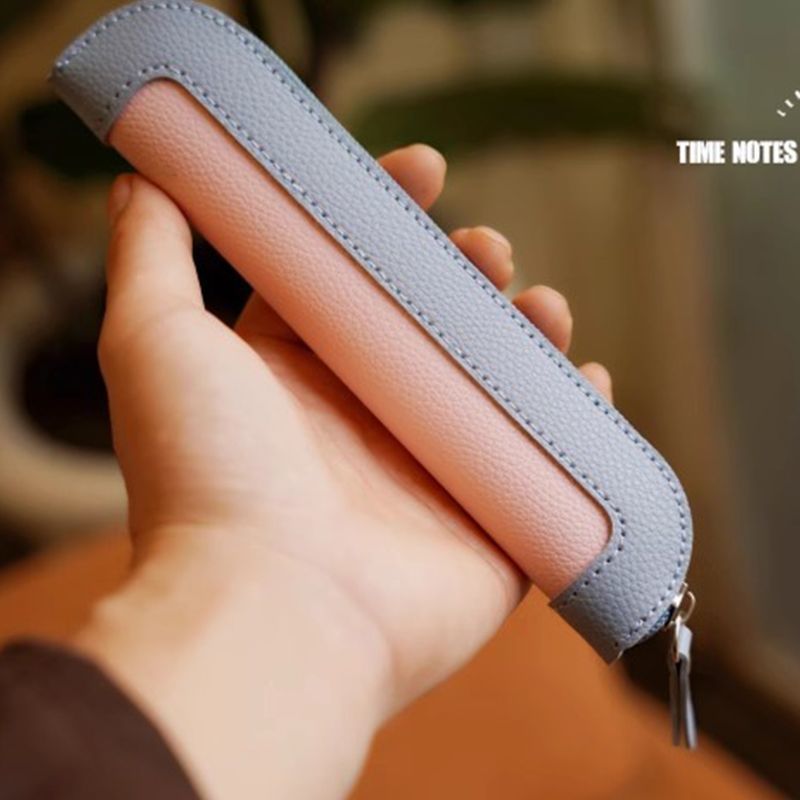 PU Leather Fashion Mini Pen Pouch Business Office Portable Pen Bag Luxury Woman Student Cute Wholesale Pencil Case Storage Bag R250821