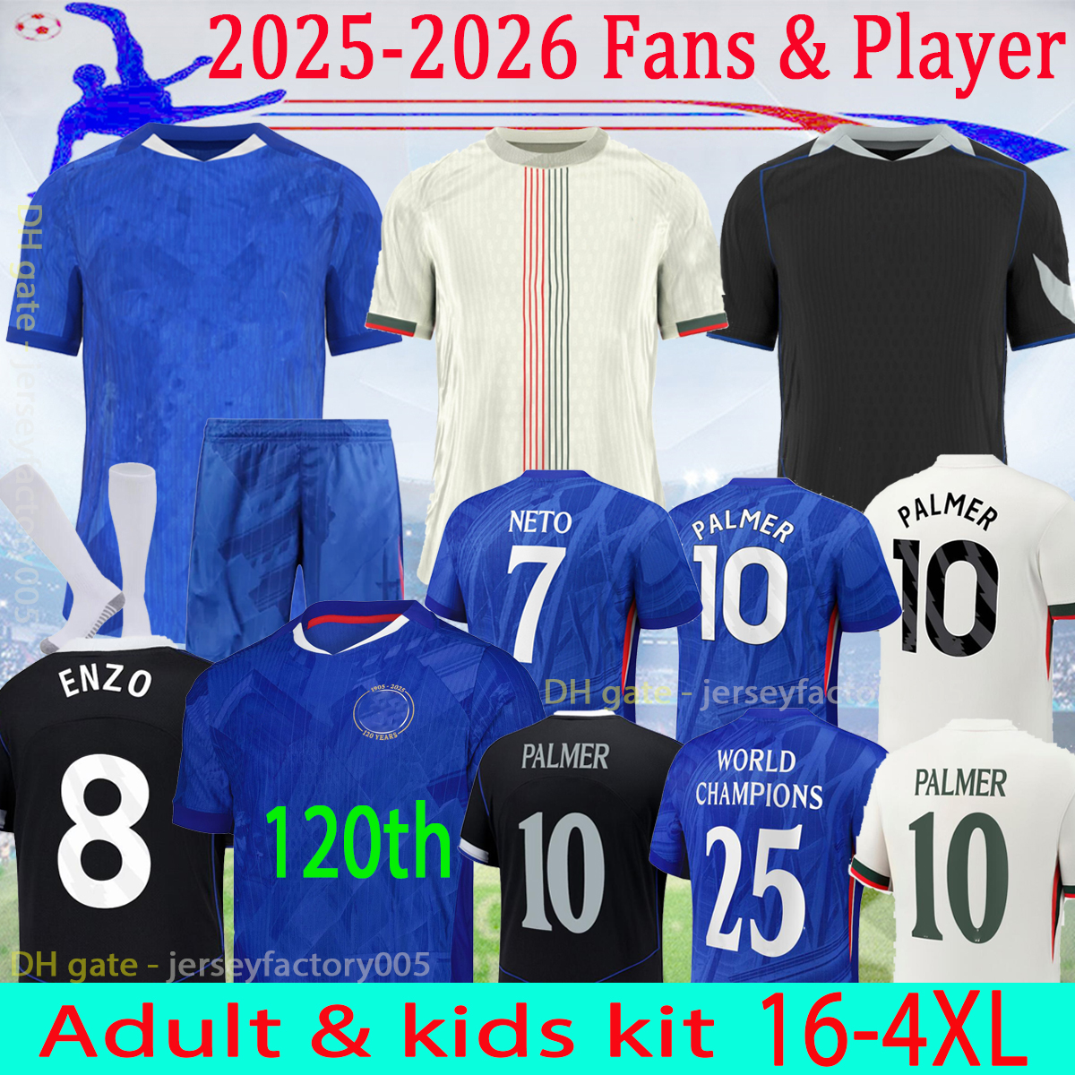 2025 SILVa PALMER CFC soccer jerseys ENZO NKUNKU MUDRYK JAMES WILLAN 25 26 kids kit Home WERNER Away GALLAGHER Camiseta de football shirt 16-4XL