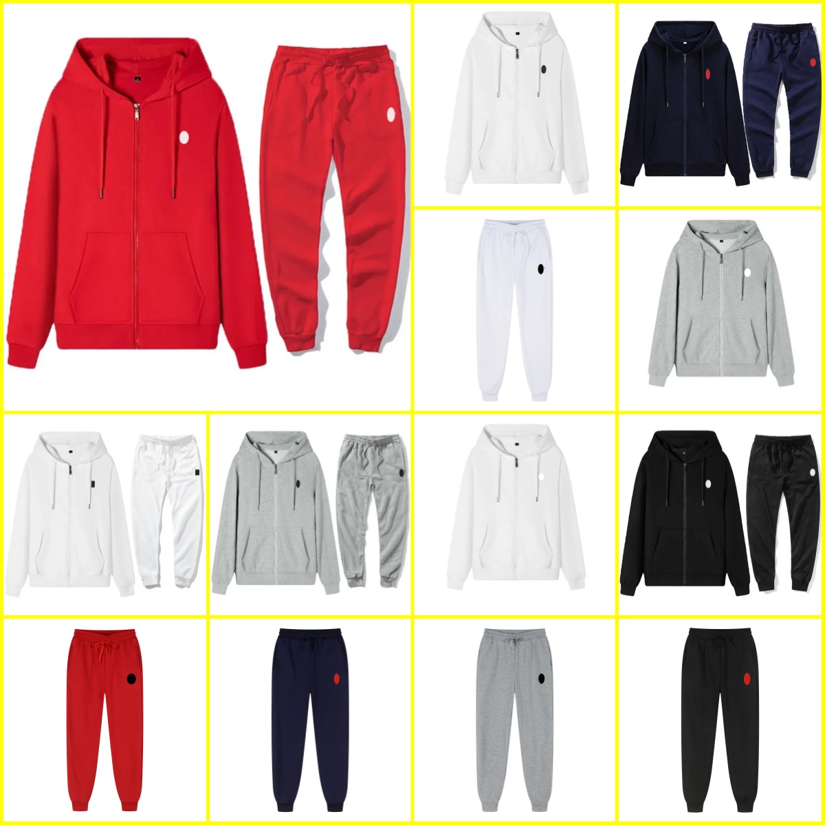 Men's Polo Tracksuit Embroidered Fashion Outdoor Jogging Fitness Men And Women Long-Sleeved Zipper Coat Outfits