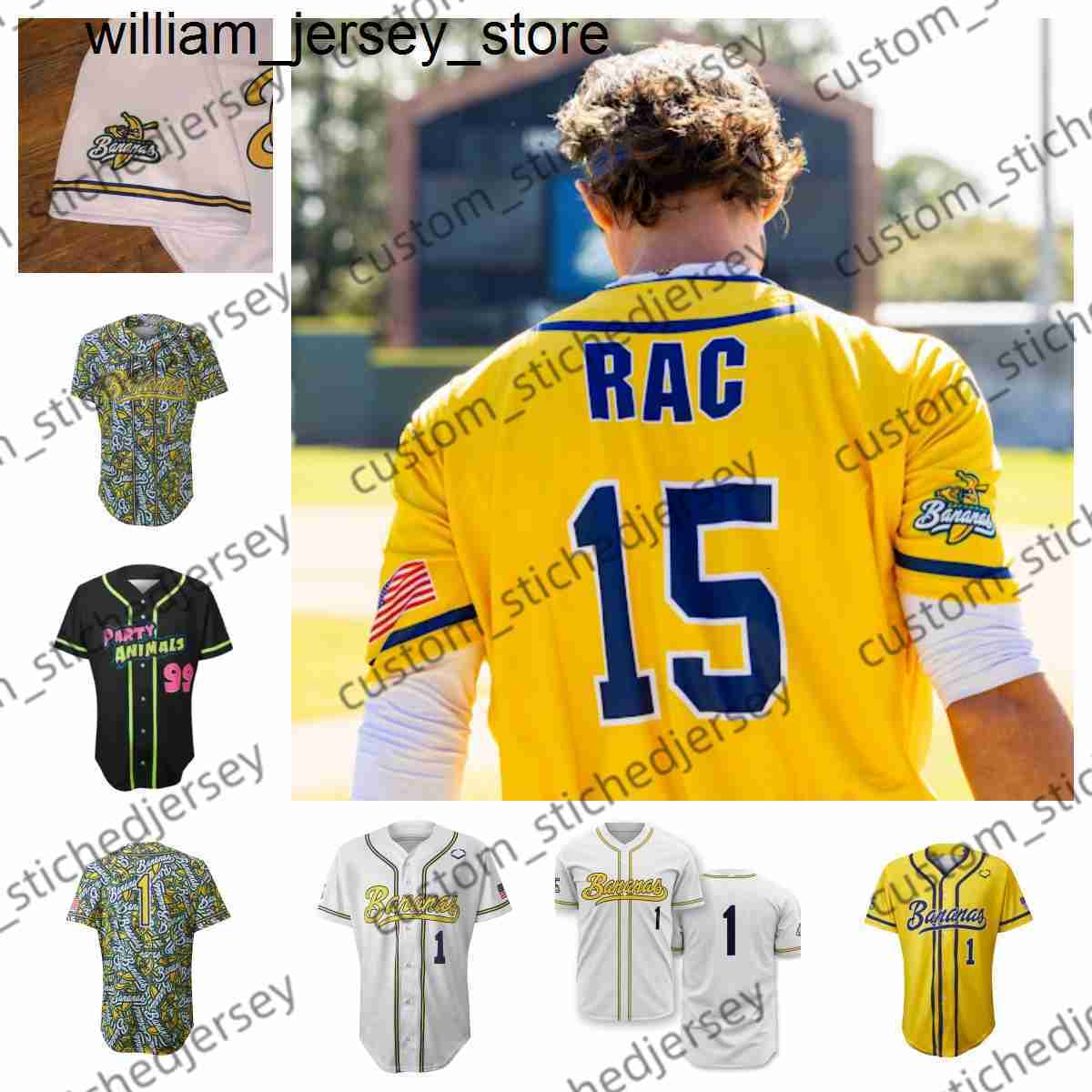 Custom Savannah Bananas Jersey Custom Baseball Uniform Personalized with Your Name Number