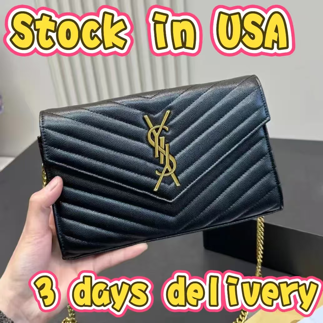 Designer Bag Luxury Handbags High Quality Cassandre Matelasse Wallets Luxury Women Wallet Women Fashion Cross Body Tote Envelope Mini Purse