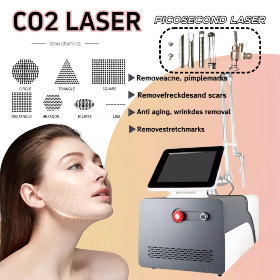 CE Certified Professional CO2 Fractional Laser Machine For Acne Scars Wrinkle Removal Skin Rejuvenation Carbon Peel Laser Beauty Salon Clinic Use