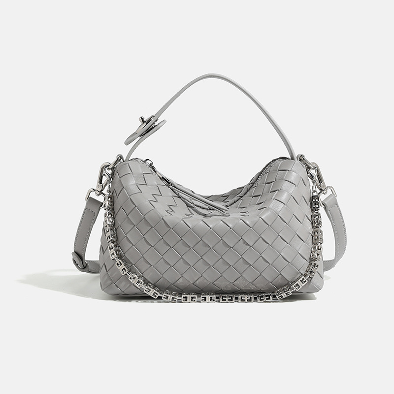 LORDLY KNACK light luxury genuine leather casual woven bag high-quality vintage large capacity handbag for woman Z260124