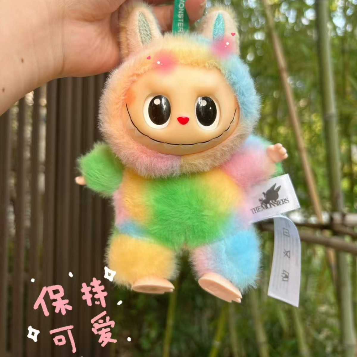 Stay Cute Labubu 4.0 Vinyl Face Figurine Macaron Fourth Generation Plush Toy Doll Toy L250821