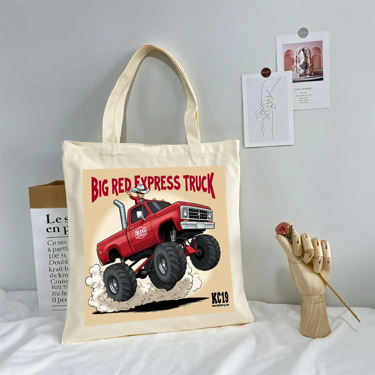 DHgatepod Custom Canvas Tote Bag, Personalized Large Shopping Bag with Long Handles, Durable Reusable Grocery Bag for Women & Men, Gift Idea