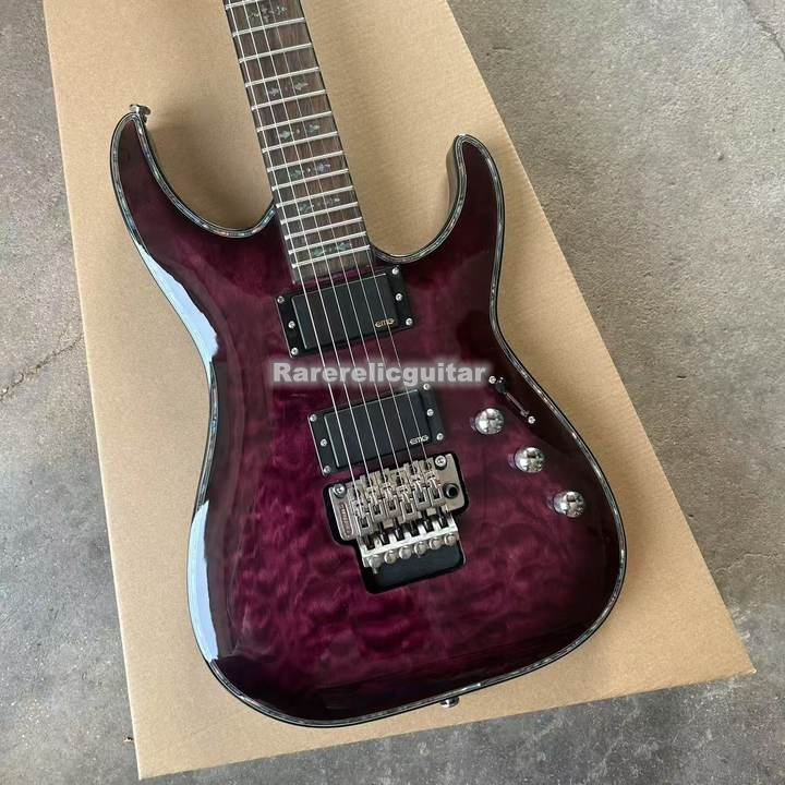 6-string electric guitar, rosewood fingerboard, tremolo bridge, active pickup