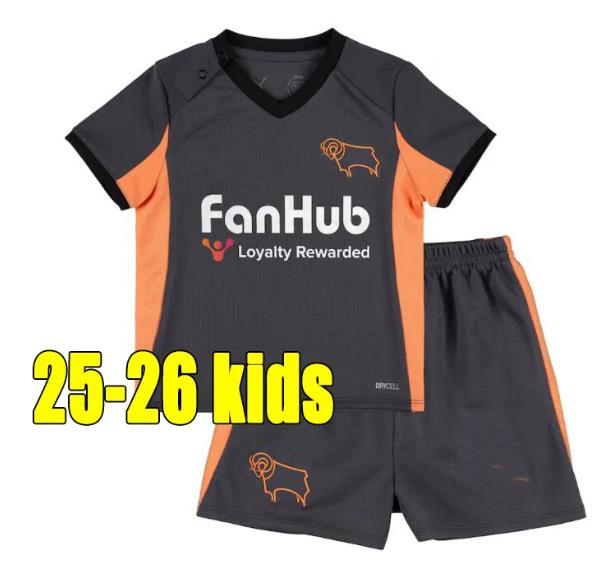 Derby County 25 26 Soccer Jerseys Home Away Third Football Shirt Jersey Kit COLLINS SIBLEY CASHIN NYAMBE NELSON ELDER FORNAH BARKHUIZEN