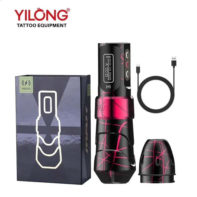 YILONG Fluk MAX Professional Tattoo Machine 2400mah Battery wireless anent Makeup Pen For Body Artists 250821