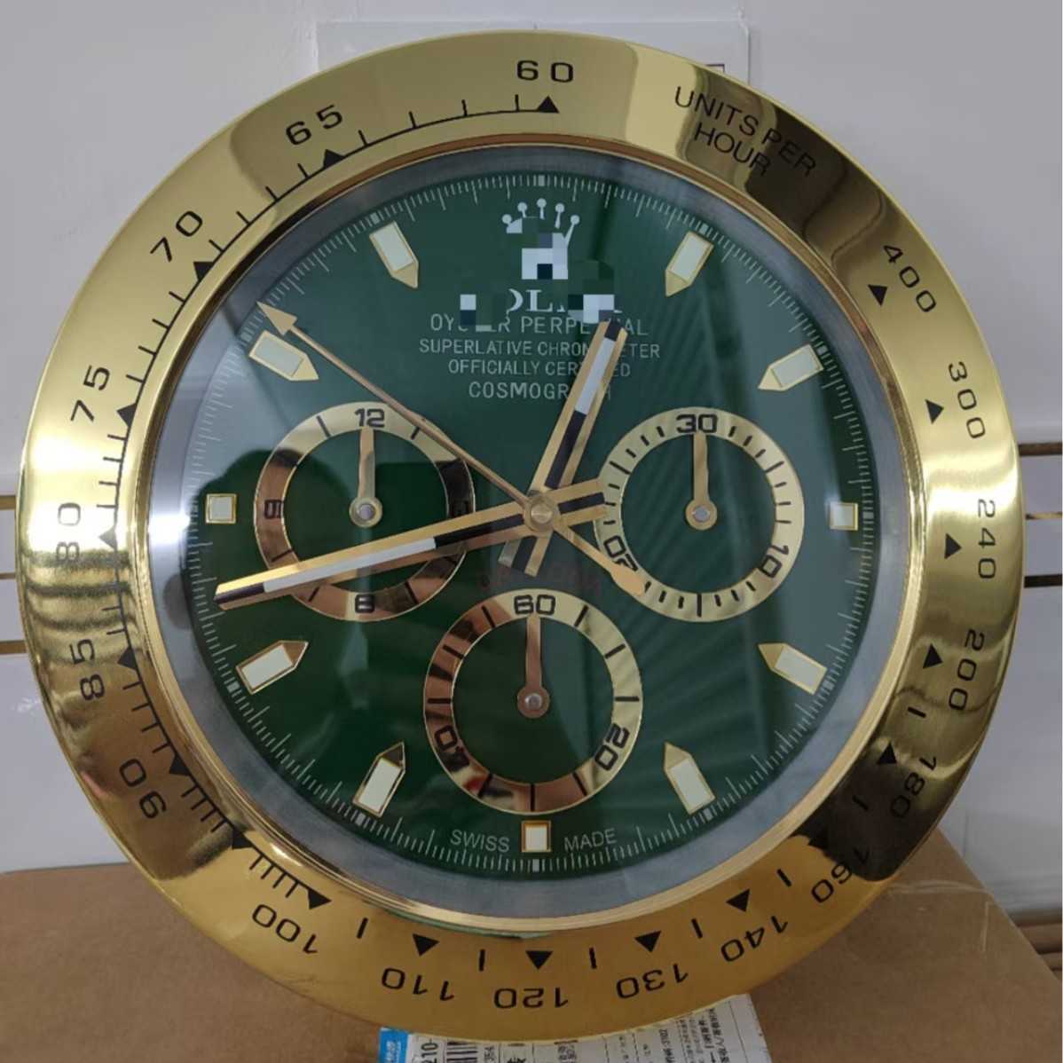 14 inch metal shell water ghost watch wall clock new silent hall room suitable for special use S25821{category}