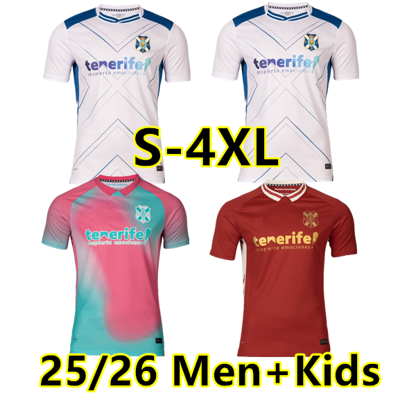 S-4XL 25 26 CD Tenerife soccer jerseys 2025 2026 GALLEGO ZORRILLA MO DAUDA BUNUEL ROMERO SIPCIC MARTINEZ LOPEZ home away Third Football Shirt men kids Uniforms