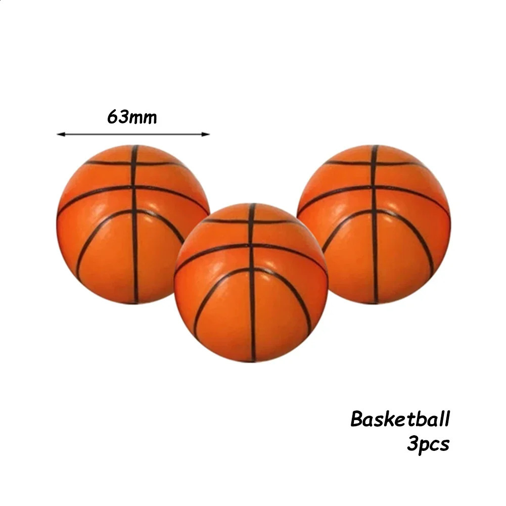 3Pcs 6m Children Soft Football Basketball Baseball Tennis Toys Foam Sponge Decompression Vent Stress Balls Soccer Anti Stress250820