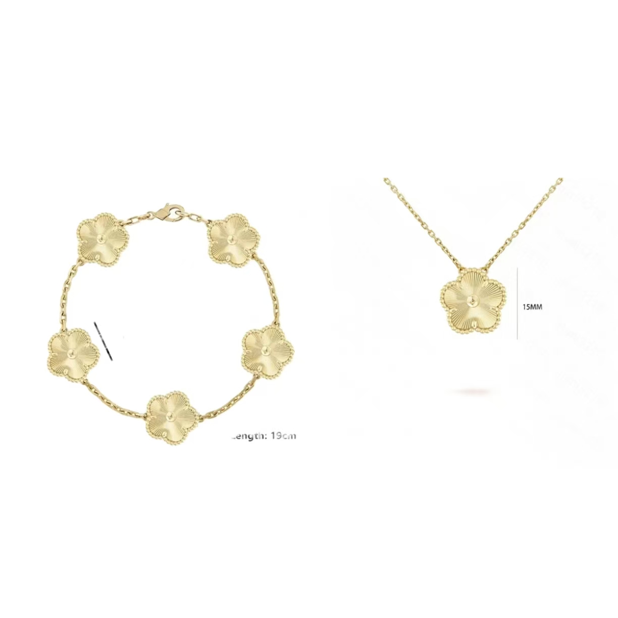 bracelet jewlery designer for women clover bracelet Necklace Set Stainless Steel Agate shell material luxury jewelry designer jewelry armband bangle Bracelet