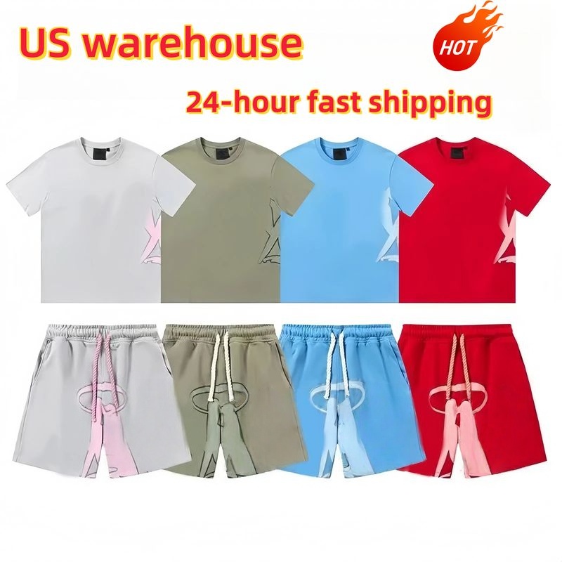 Designer mens t shirt tracksuit Men's tshirts set High-quality fashion breathable Graffiti Painting Tee printed loose designer t shirt y2k tees Graphic shorts t-shirt