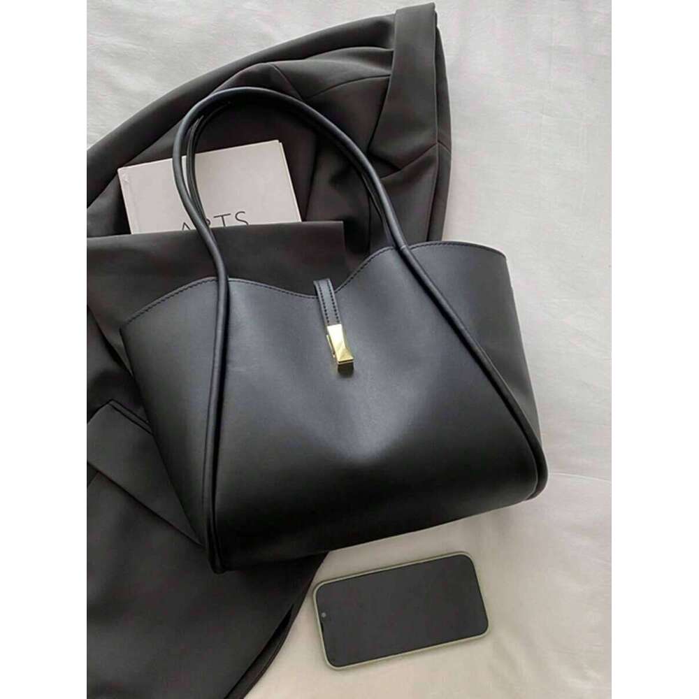 New Fashion Solid Color Sense Versatile Women One Shoulder Tote Bag