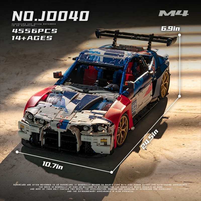 4555PCS Technical M4 Powerful Sport Car Building Blocks High Tech Supercar MOC Construction Bricks Toys Gift For Adult Friend Z250821