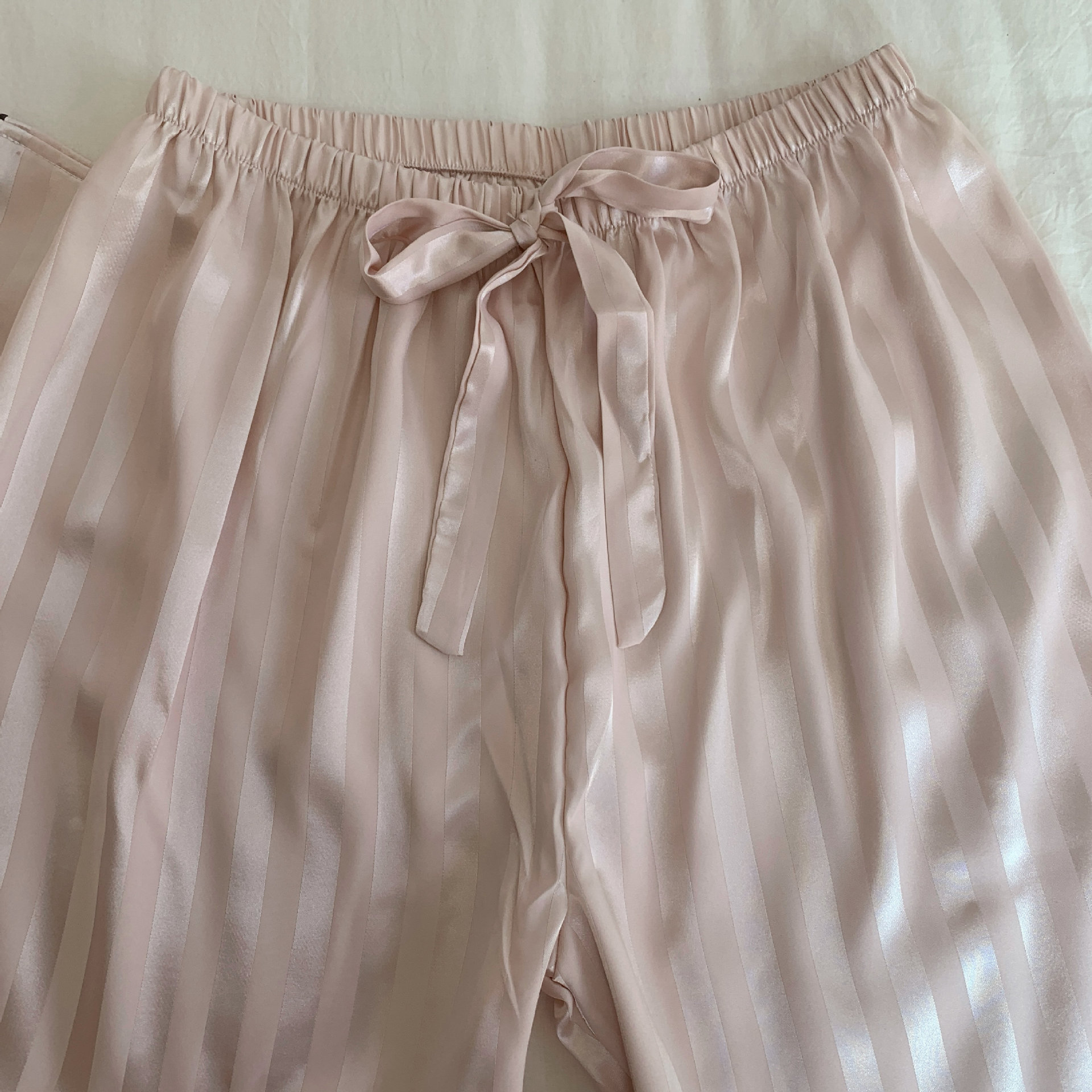 Women's Tracksuits Home Clothing Striped Embroidered Letter Pocket Short Sleeve And Shorts Pajama Set Casual Satin Sleepwear With Lapel Collar Bu