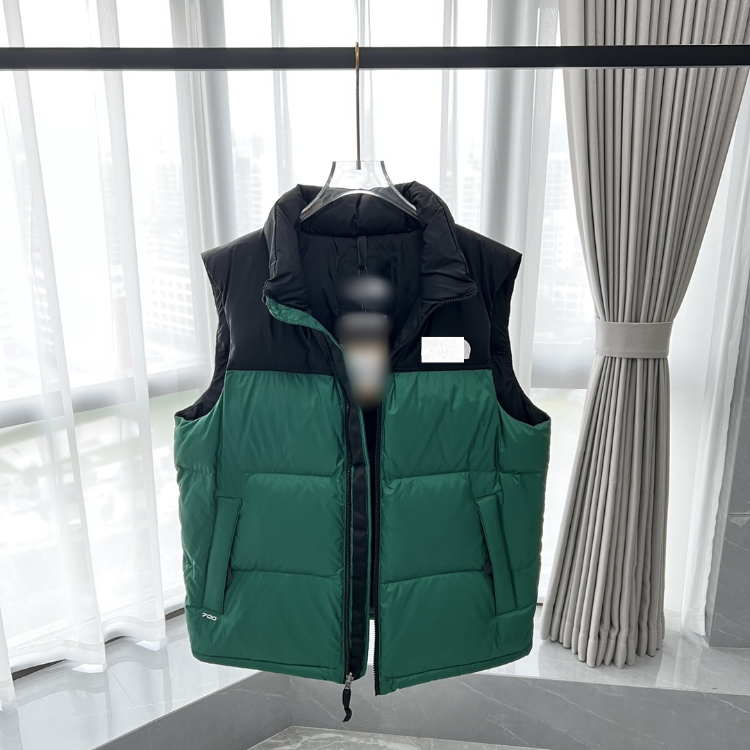 Designer's Winter Men's Classic Down Vest Embroidery Craftsmanship Waterproof Fabric Warm, Fluffy, Lightweight, Not Thick