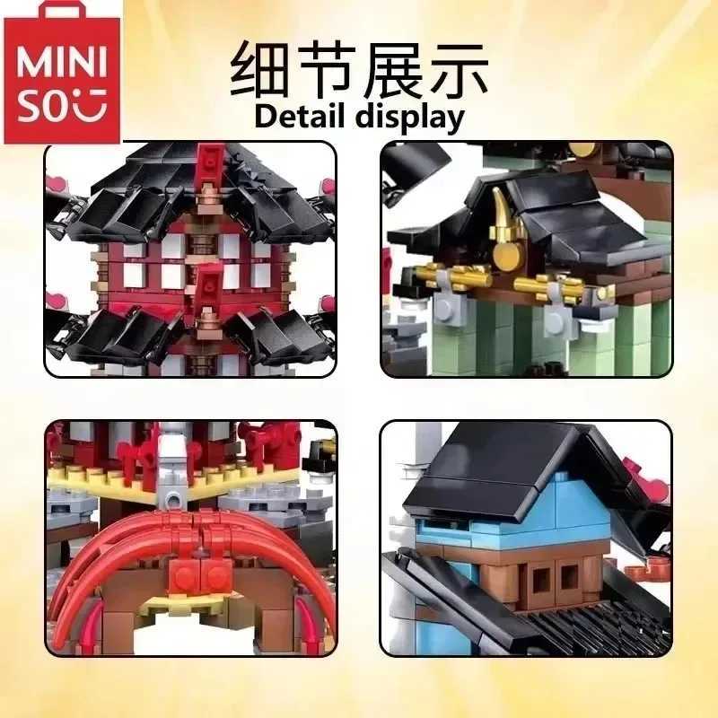 70751 Phantom Ninja Small Temple Eastern Architecture Flagship Set 737 pieces including a collection of building blocks for boys L250821