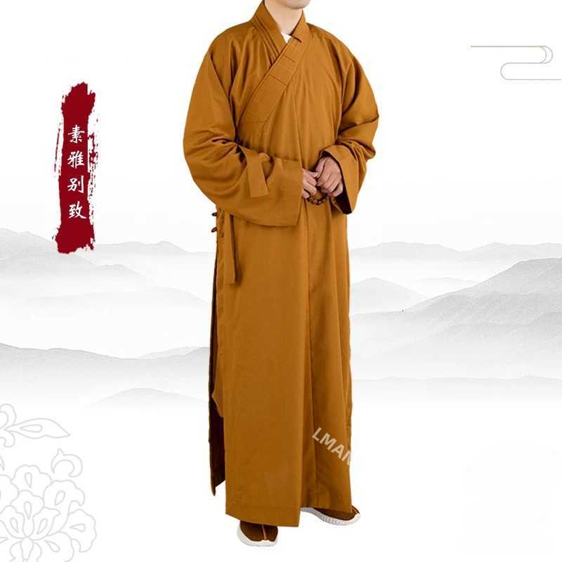 Traditional Chinese Clothing Long Robes for Buddhism Monk Buddhist Clothing for Adults Men Haiqing Meditation Gown X250821