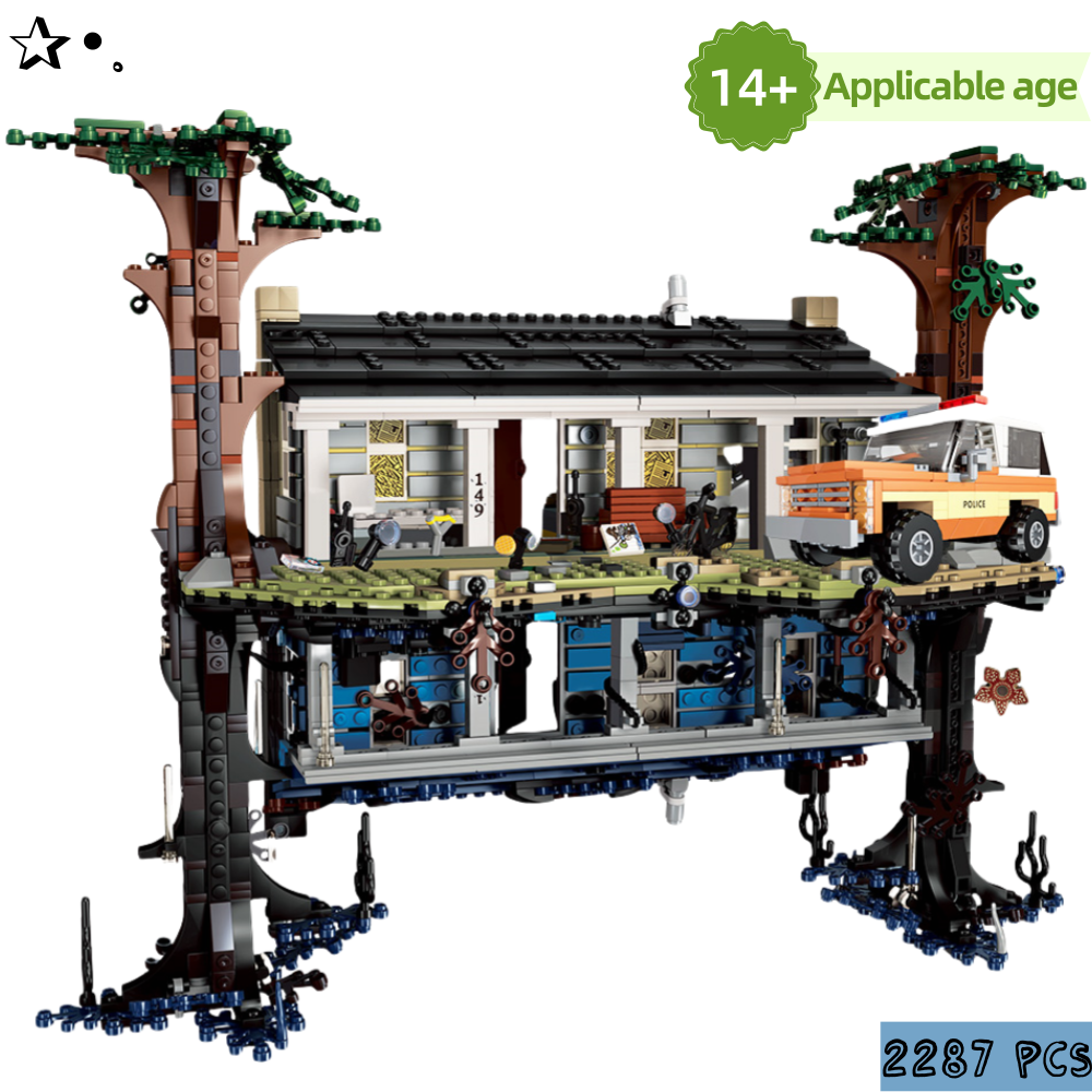 2287PCS Alternate Dimension Building Blocks Kit MOC 75810 The Upside Down Bricks Model Home Decor Set for Adult Horror Fan 25010