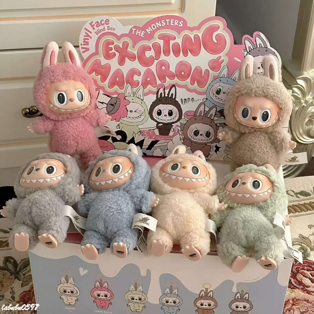 LaBuBu doll V3 V2 V1 Monsters labubu Into Energy SeriesBlind Box Kawaii Figure Face doll clothesDoll Keychain Decor Gift blind bag with box A11