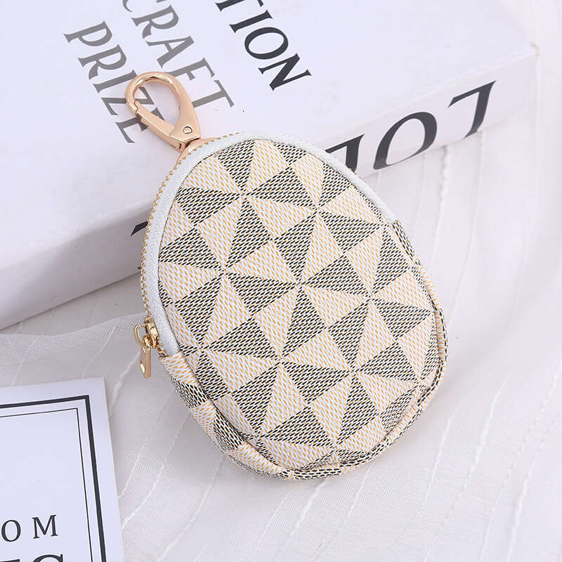 Key Women 2024 New Mini Compact Multi-Functional Car Portable Card Holder Two-in-One Coin Purse Storage Bag