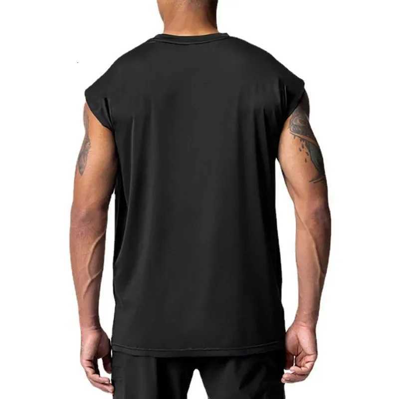 Mens Summer Gym Clothing Chuid-drying Mesh Loose Fitness Tank Tops Running Vests Bodybuilding Sleeveless Shirt Sportswear X250821