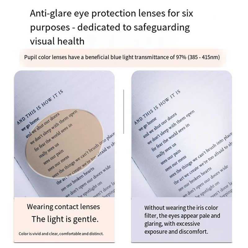 Melanin anti-blue light glasses protect the eyes from damage.