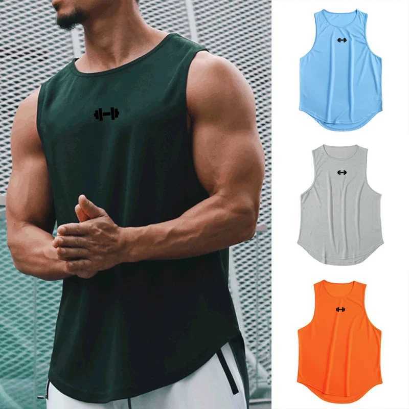 Mens Quick Dry Gym Clothes Indoor Exercise and Fitness Printed Vest 6 Colors To Choose X250821