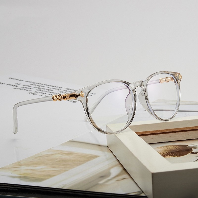 Designer Sunglasses For Women Men Anti-blue Light Glasses Business Frame Flat Mirror Glasses Round Frame Sunglasses KP8220