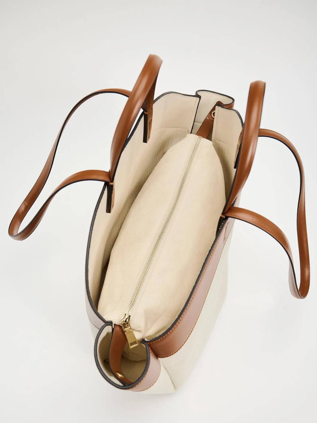 Autumn New Women s Crossbody Bag Canvas Bag New Fashion Splicing Large Capacity Commuting Shopping Bag Handheld Women s Shoulder Bag Autumn New Design