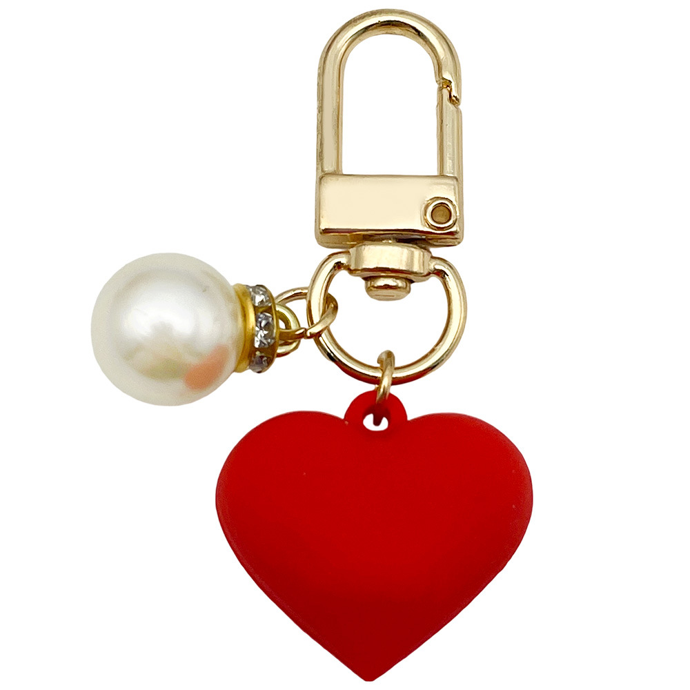Keychains 1 Pcs Cute Red Love Bag Charms Advanced Key Chains Accessories Girls Purse Decor Gift Womens Fashion Gifts Accessory