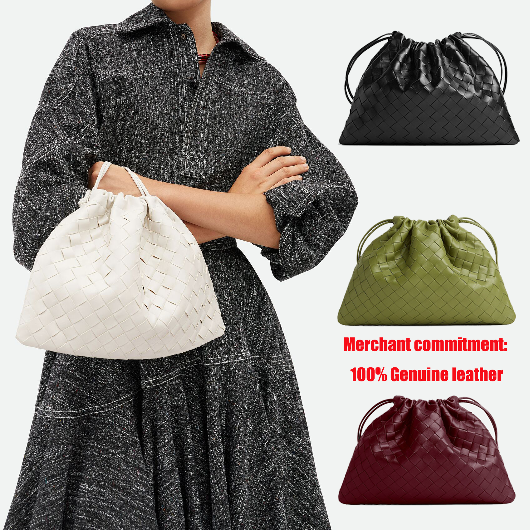 Luxury handbag Designer bags Womens chain cloud bag fashion bag lady Drawstring Dustbag woven leather Shoulder bag 10A crossbody Clutch cosmetic bags mens Wallets