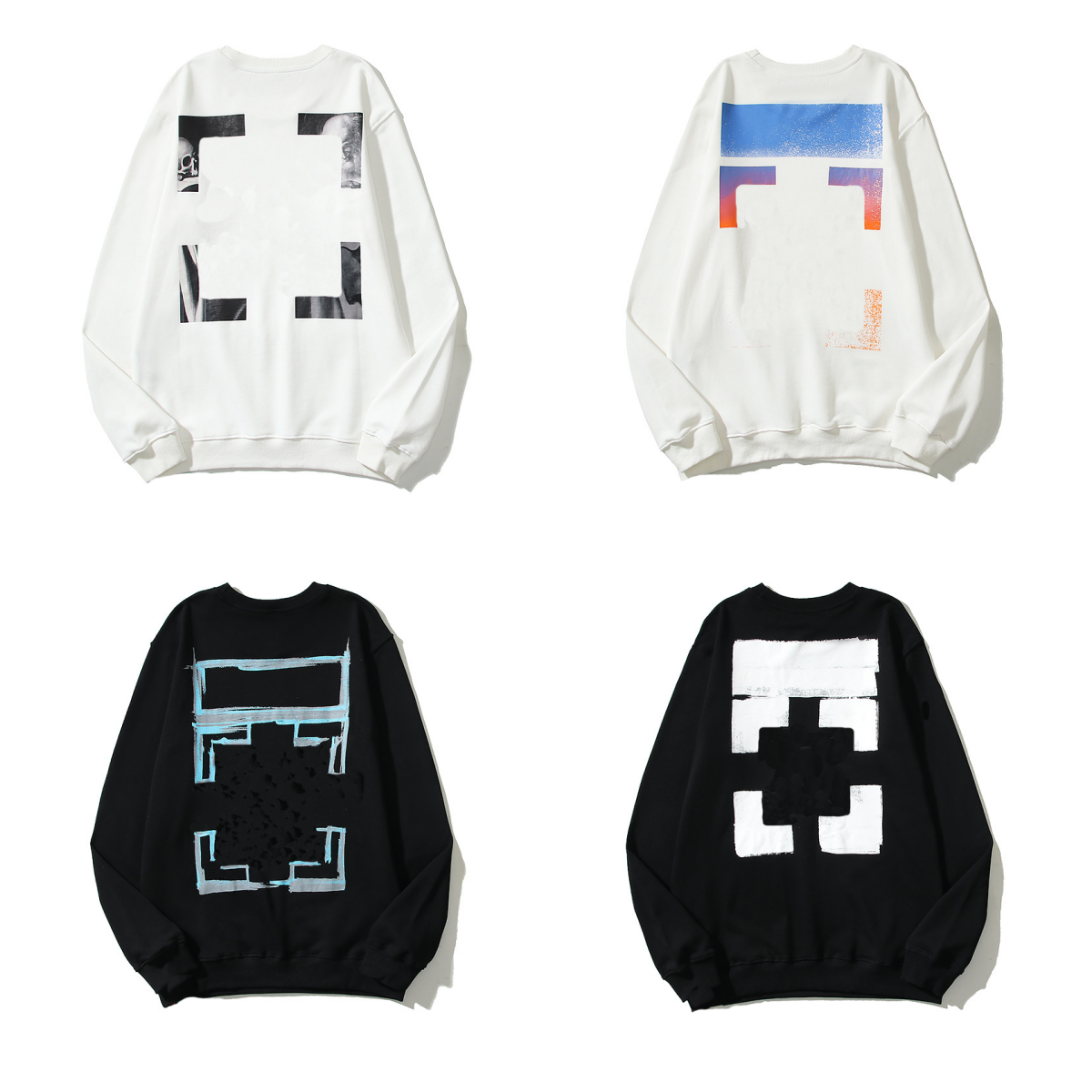 Designer Men's Hoodie Street Trendy Round Neck Letter Pattern Couple Printed Sweatshirt Casual Loose Autumn and Winter