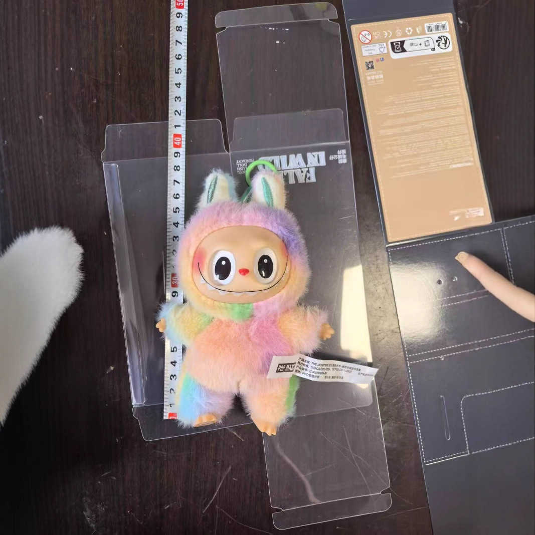 Ugly Cute Labubu 4th/6th Generation Macaron Color Tie-Dye Vinyl Face Blind Box Plush Toy Pendant L250821