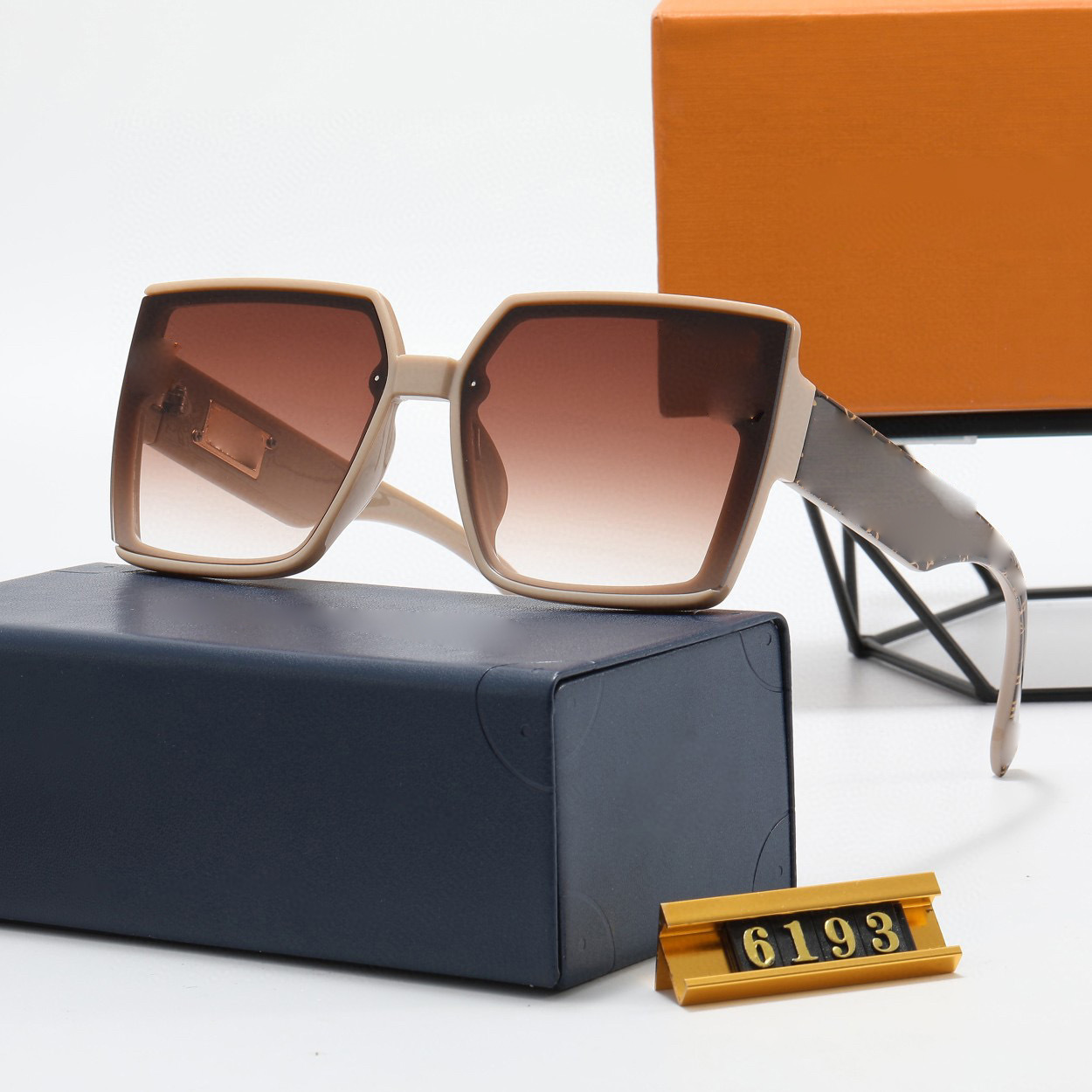 Mens Sunglasses Outdoor Shades women fashion 6193 logo luxury Full Frame Sunshade mirror polarized UV400 protection Glasses With box AAAAA Z260306