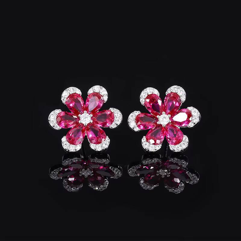 S925 Sterling Silver Fashion Classic Luxury High End Jewelry Original Design Grey Bead Womens Jewelry Set Wholesale