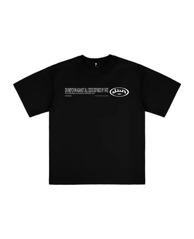 Y2K Divin Harajuku Fashion Oversized Tshirt Printing Short Sleeve Casual Cotton Slim Tops For Men And Women Streetwear 250820