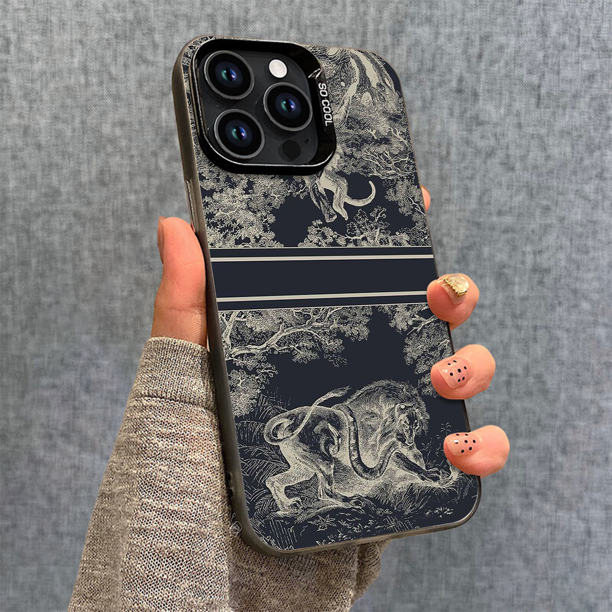 Tiger Jungle Scene Leather Wallet Flip Phone Case for iPhone 16/16 Pro/16 Plus/16 Pro Max 15/14/13/12/11/X/XS/XR/XS Max, Festival Essential