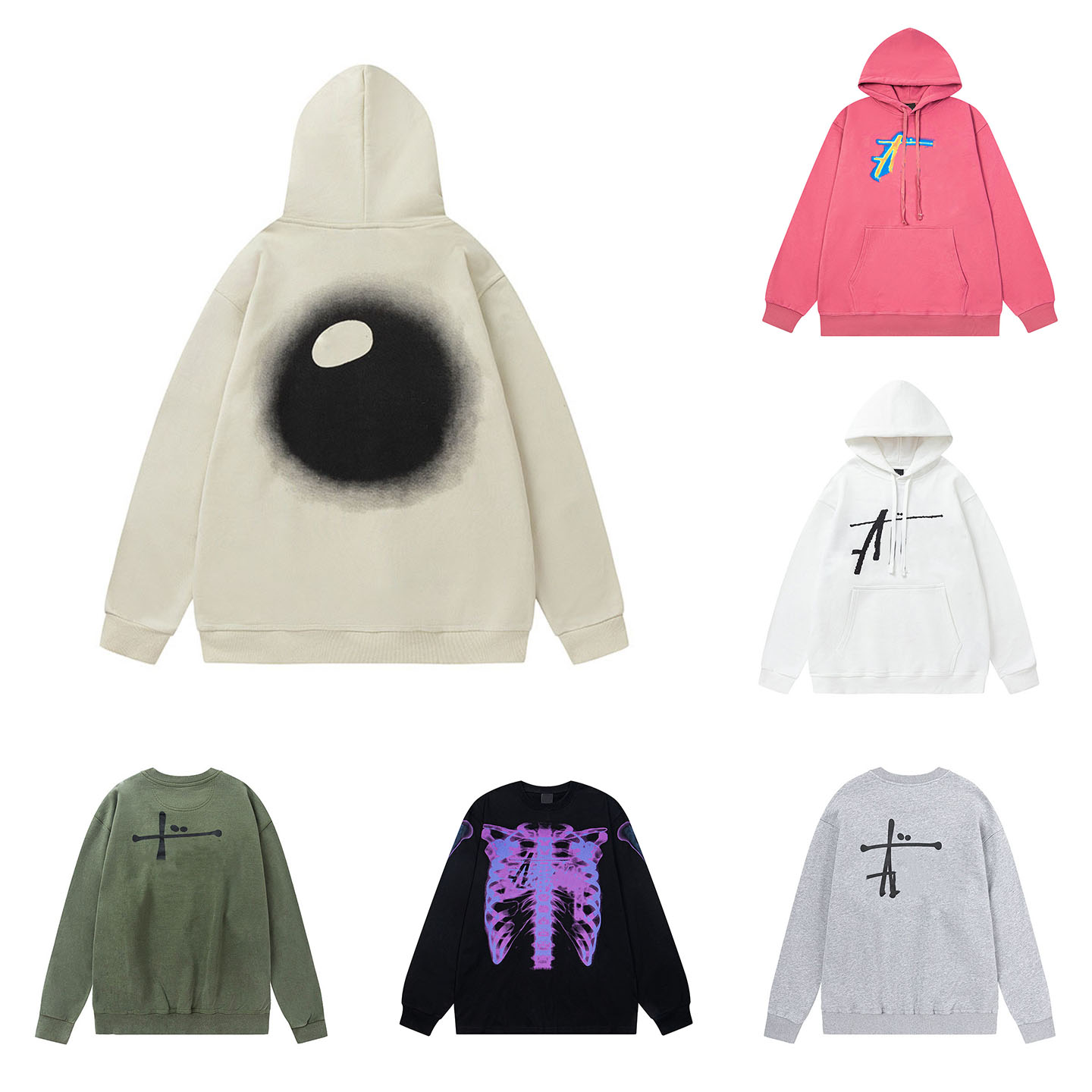 Designer Mens Hoodie Letter Printing Pullovers Fashion Lapel Neck Sweatshirt Autumn Winter Womens Hoodies